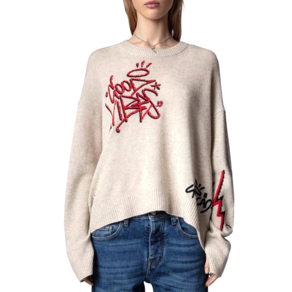 Oversized Zadig & Voltaire Cashmere Markus Jormi Sweater Size Xs New